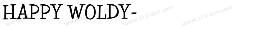 HAPPY WOLDY字体转换